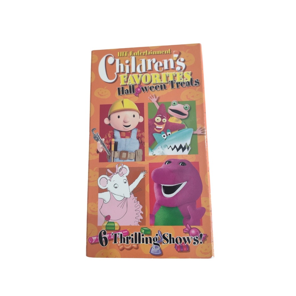 Halloween Treats VHS‎ Barney Bob The Builder Angelina Ballerina Kipper Nostalgia